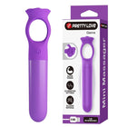 Pretty love gianna lila mini vibrator aus silikon mit rosenförmigem kopf und usb wiederaufladbar