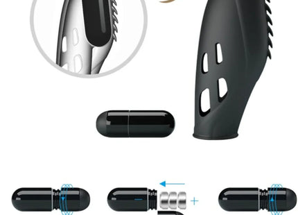 PRETTY LOVE - GILO SILIKON-FINGERVIBRATOR SCHWARZ
