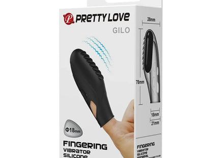 PRETTY LOVE - GILO SILIKON-FINGERVIBRATOR SCHWARZ
