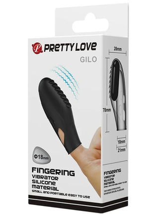 PRETTY LOVE - GILO SILIKON-FINGERVIBRATOR SCHWARZ