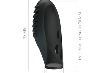 PRETTY LOVE - GILO SILIKON-FINGERVIBRATOR SCHWARZ