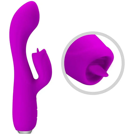 PRETTY LOVE - GLORIA WIEDERAUFLADBARER KANINCHENVIBRATOR WASSERDICHT LILA