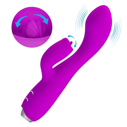 PRETTY LOVE - GLORIA WIEDERAUFLADBARER KANINCHENVIBRATOR WASSERDICHT LILA