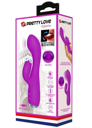 PRETTY LOVE - GLORIA WIEDERAUFLADBARER KANINCHENVIBRATOR WASSERDICHT LILA