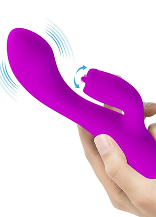 PRETTY LOVE - GLORIA WIEDERAUFLADBARER KANINCHENVIBRATOR WASSERDICHT LILA