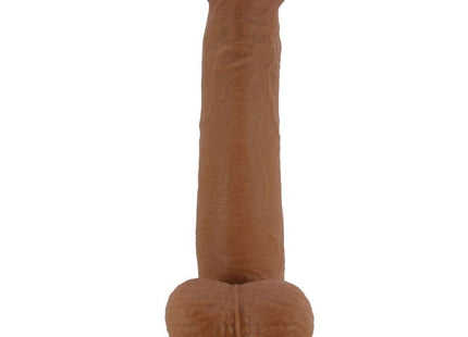 Tanfarbener silikon realistischer dildo 22 cm mit runder basis von pretty love