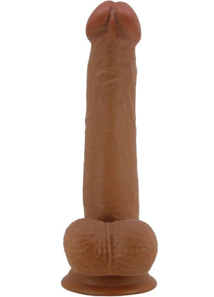 Tanfarbener silikon realistischer dildo 22 cm mit runder basis von pretty love