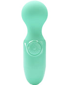 Mintgrüner silikon mini persönlicher massager von pretty love mit kreisförmiger bedientaste am griff