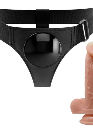 PRETTY LOVE - HARNESS-HOSE UNIVERSAL-HARNESS MIT DILDO KEVIN 19 CM NATURAL - Geschirre