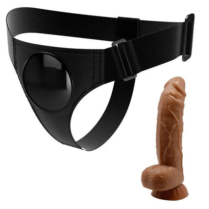 PRETTY LOVE - HARNESS-HOSE UNIVERSAL-HARNESS MIT DILDO MICHEAL 20 CM SCHWARZ - Geschirre
