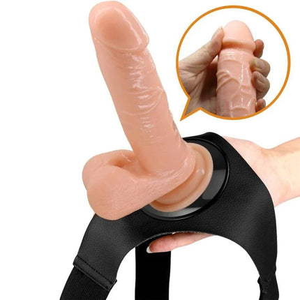 PRETTY LOVE - HARNESS-HOSE UNIVERSAL-HARNESS MIT DILDO TOM 20 CM NATUR - Geschirre