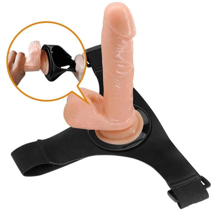 PRETTY LOVE - HARNESS-HOSE UNIVERSAL-HARNESS MIT DILDO TOM 20 CM NATUR - Geschirre