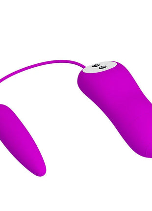 Vibrant lila silikon dual-ended fernbedienbarer vibrator von pretty love harriet mit ergonomischem design und flexibler verbindung