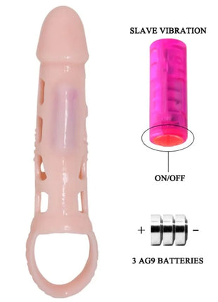 PRETTY LOVE - HARRISON PENIS EXTENDER COVER MIT VIBRATION UND RIEMEN 13.5 CM - Penishülle