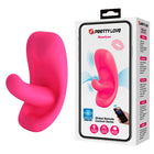 Pink silikon ohrförmiger vibrator von pretty love hazelynn mit 12 funktionen und app steuerung
