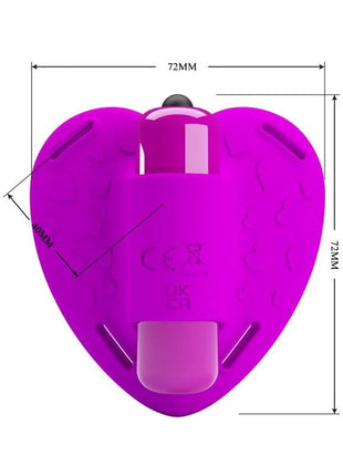 PRETTY LOVE - HEARTBEAT CLITORIS MASSAGER 10 VIBRATIONSMODI LILA