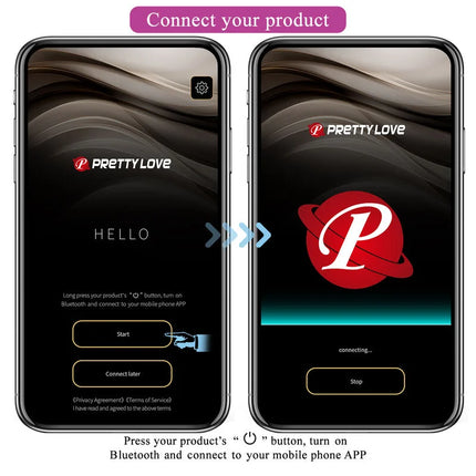 PRETTY LOVE - HECTOR ELECTROSHOCK VIBRATOR PER APP-STEUERUNG LILA - G-Punkt-Vibrator