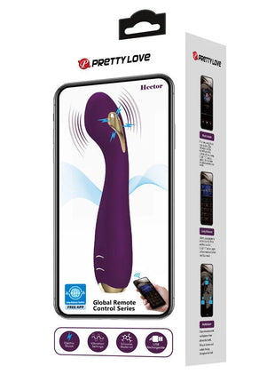 PRETTY LOVE - HECTOR ELECTROSHOCK VIBRATOR PER APP-STEUERUNG LILA - G-Punkt-Vibrator