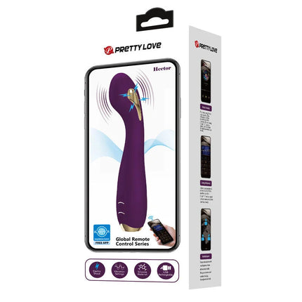PRETTY LOVE - HECTOR ELECTROSHOCK VIBRATOR PER APP-STEUERUNG LILA - G-Punkt-Vibrator
