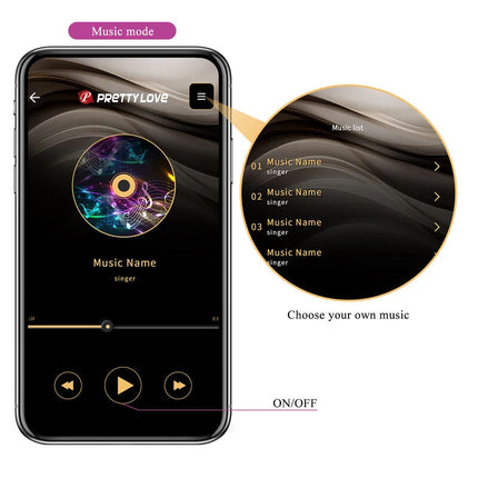 PRETTY LOVE - HECTOR ELECTROSHOCK VIBRATOR PER APP-STEUERUNG LILA - G-Punkt-Vibrator