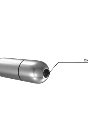 Silberner metallischer vibrator mit glattem rundem design und an aus knopf von pretty love hedy vagina masturbator mit vibration