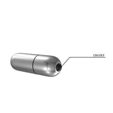 Silberner metallischer vibrator mit glattem rundem design und an aus knopf von pretty love hedy vagina masturbator mit vibration