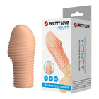Pretty love penissärmel aus tpr material in natürlicher farbe mit strukturierter außenseite für dickeren penis