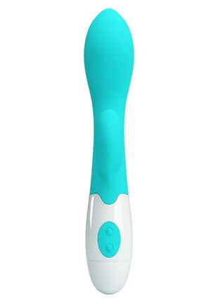 Aqua grün silikon-handgriff G-Punkt-Vibrator von Pretty Love mit ergonomischem, glattem Design und Vibrationsfunktion