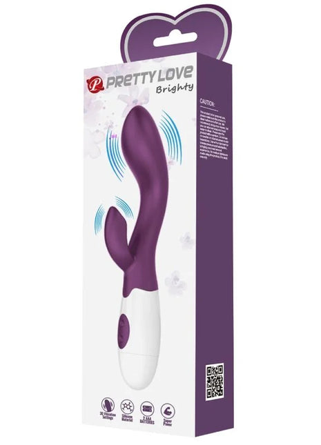 Pretty love helliger g-spot-vibrator lila in lila und weiß mit glattem, ergonomischem design und sanfter vibration