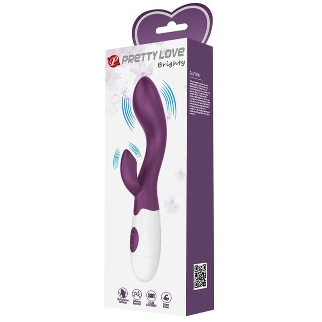 Pretty love helliger g-spot-vibrator lila in lila und weiß mit glattem, ergonomischem design und sanfter vibration