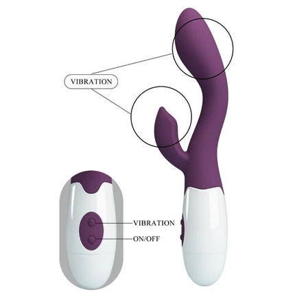 Lila und weiße silikon vibratoren mit fernbedienung von pretty love helliger g spot vibrator zur stimulierung