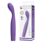 Pretty love henry flexibler g-punkt-vibrator lila aus flexiblem silikon mit gebogenem, spitz zulaufendem design