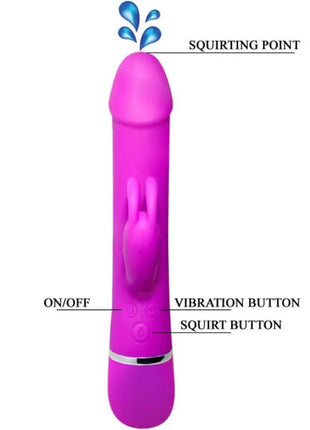 PRETTY LOVE - HENRY VIBRATOR MIT 12 VIBRATIONSMODI UND SQUIRT-FUNKTION - Rabbit-Vibrator
