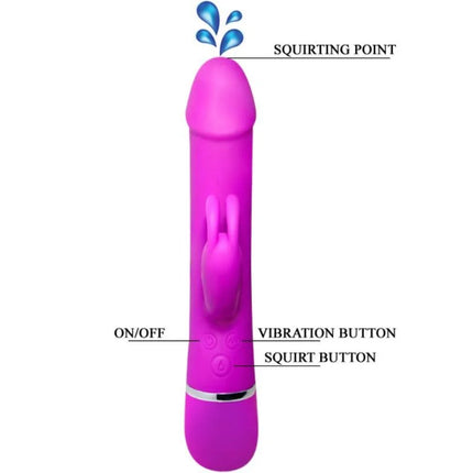 PRETTY LOVE - HENRY VIBRATOR MIT 12 VIBRATIONSMODI UND SQUIRT-FUNKTION - Rabbit-Vibrator