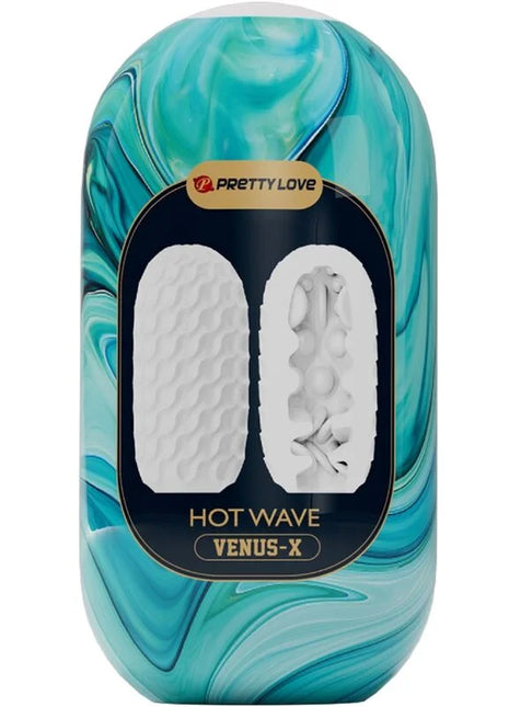PRETTY LOVE - HOT WAVE MÄNNLICHER MASTURBATOR AUS SILIKON WEISS