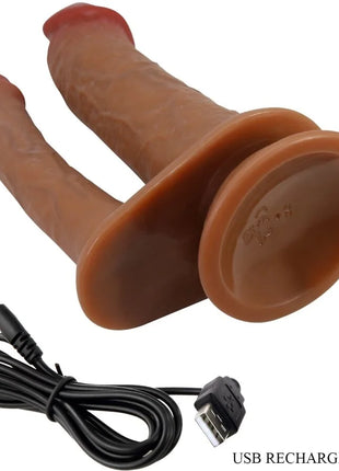 PRETTY LOVE - HULBERT DOPPELTER REALISTISCHER DILDO MIT VIBRATION - Doppeldildo