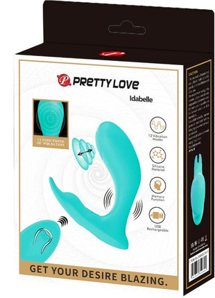 PRETTY LOVE - IDABELLE VIBRATION & PULSATION FERNBEDIENUNG BLAU