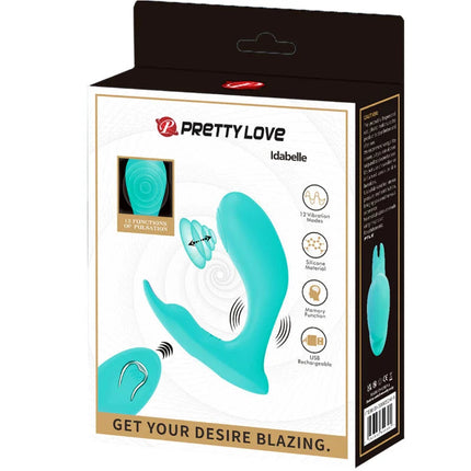 PRETTY LOVE - IDABELLE VIBRATION & PULSATION FERNBEDIENUNG BLAU