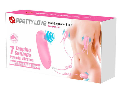 PRETTY LOVE - IMONIE 3-IN-1 MULTIFUNKTIONALES SET MIT SAUGNAPF BRUSTWARZEN UND KLITORIS