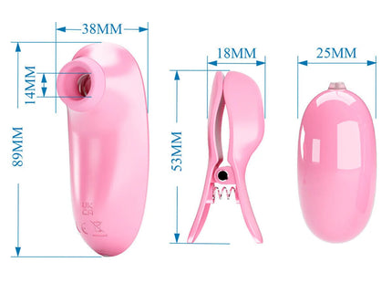 PRETTY LOVE - IMONIE 3-IN-1 MULTIFUNKTIONALES SET MIT SAUGNAPF BRUSTWARZEN UND KLITORIS