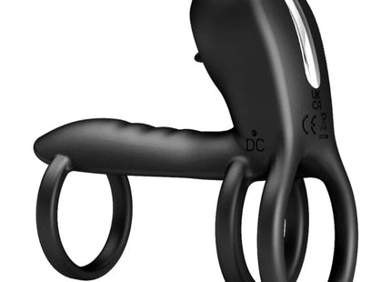 PRETTY LOVE - JAMMY PENIS-HÜLLE 12 VIBRATIONEN MIT WIEDERAUFLADBARER SILIKON-ZUNGE - Penisring für Paare