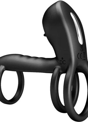 PRETTY LOVE - JAMMY PENIS-HÜLLE 12 VIBRATIONEN MIT WIEDERAUFLADBARER SILIKON-ZUNGE - Penisring für Paare