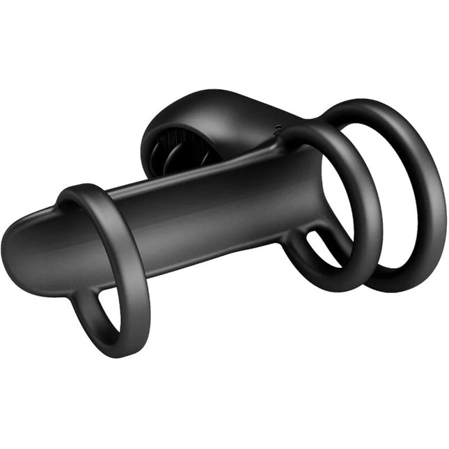 PRETTY LOVE - JAMMY PENIS-HÜLLE 12 VIBRATIONEN MIT WIEDERAUFLADBARER SILIKON-ZUNGE - Penisring für Paare