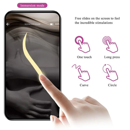 PRETTY LOVE - JAYLEEN VIBRATOR MIT APP-FERNBEDIENUNG LILA - Vibrierendes Ei