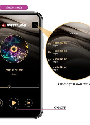 PRETTY LOVE - JAYLEEN VIBRATOR MIT APP-FERNBEDIENUNG LILA - Vibrierendes Ei