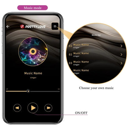 PRETTY LOVE - JAYLEEN VIBRATOR MIT APP-FERNBEDIENUNG LILA - Vibrierendes Ei