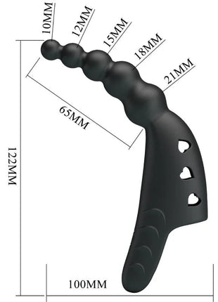 PRETTY LOVE - JORDIN FINGERVIBRATOR 10 VIBRATIONEN - SCHWARZ - Fingervibrator