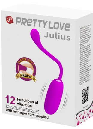 PRETTY LOVE - JULIUS WASSERDICHTES WIEDERAUFLADBARES VIBRATIONSEI LILA - Vibrierendes Ei