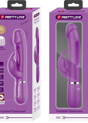 PRETTY LOVE - KAMPAS 3 IN 1 MULTIFUNKTIONS-RABBIT-VIBRATOR LILA