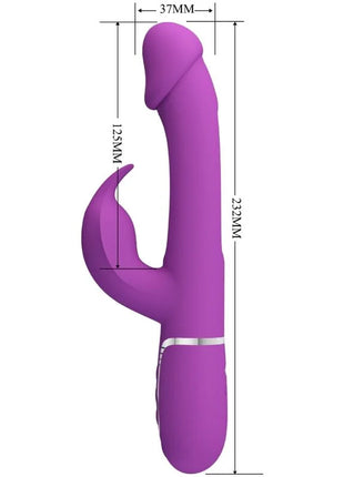 PRETTY LOVE - KAMPAS 3 IN 1 MULTIFUNKTIONS-RABBIT-VIBRATOR LILA